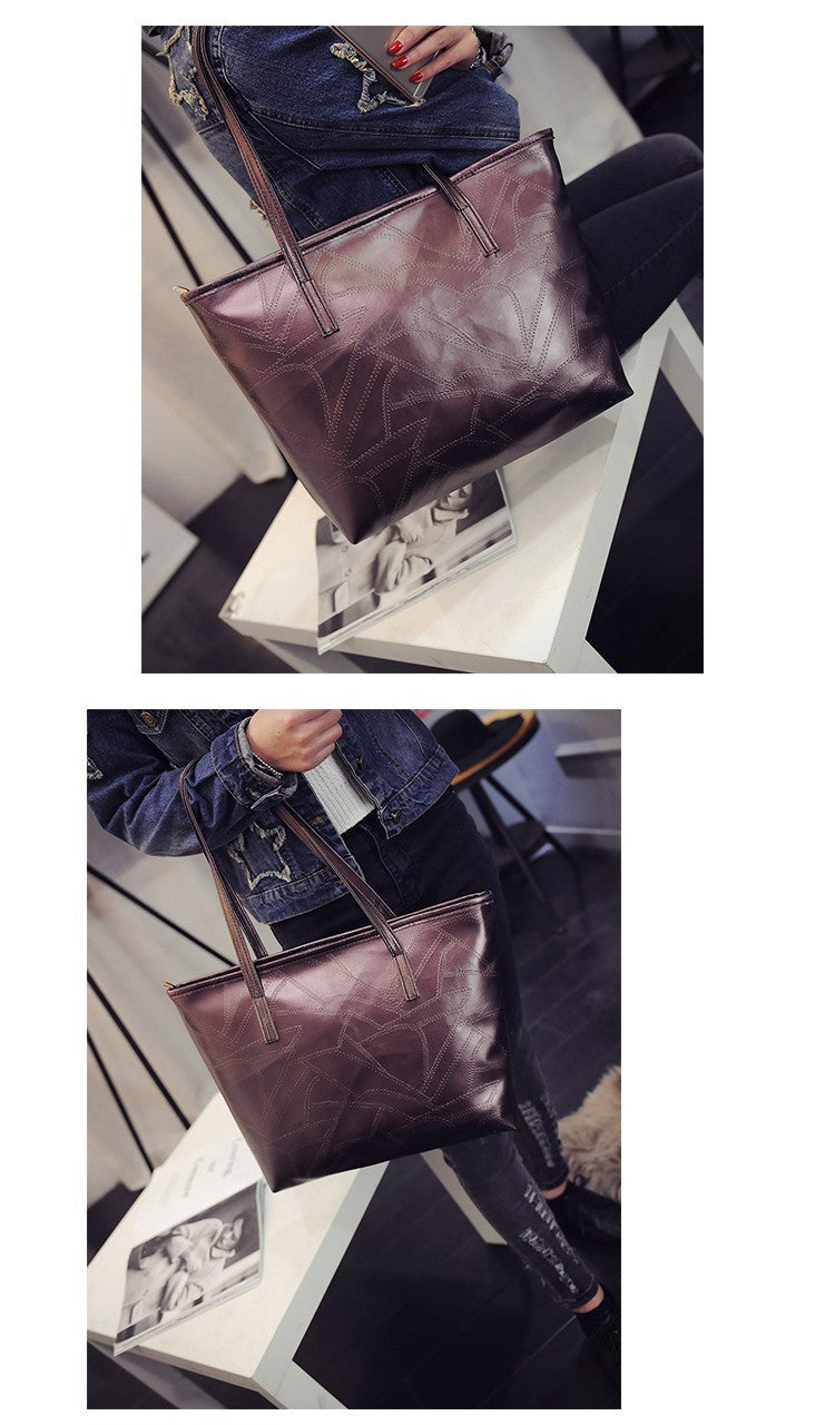 MICHAEL Contracted Designer PU Leather Tote Bag