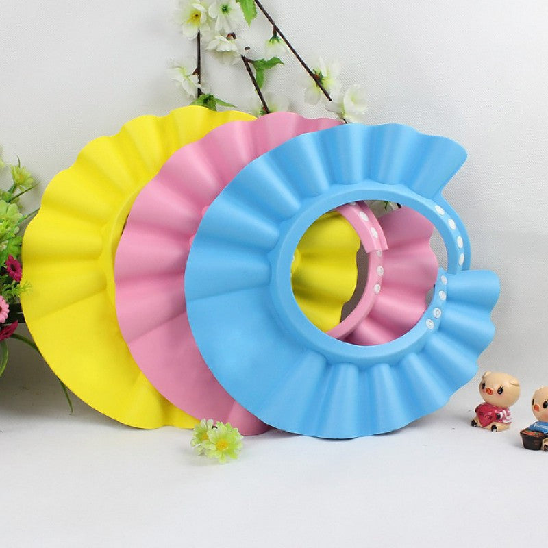 Adjustable EVA Soft Baby Shampoo Shower Cap Baby Care Bath Protection For Kid