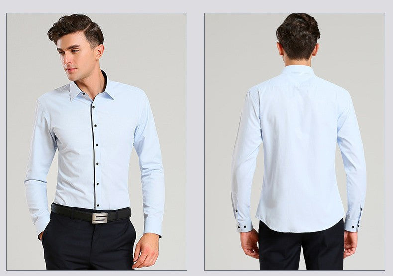 New Formal Shirts for Mens Office Dress Business Ropa Hombre