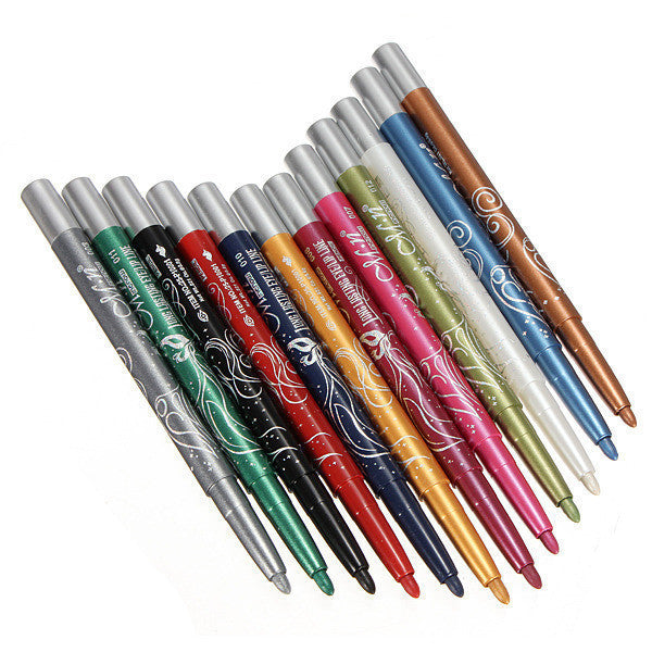 Colors Eyeliner Eyebrow Glitter Shadow Lip Eye Liner Pencil Pen