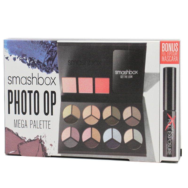 Smashboxes Photo Op Mega palette Eye Shade+blush palette eyeshadow kit  Cosmetic Makeup Set Nude Eye Shadow