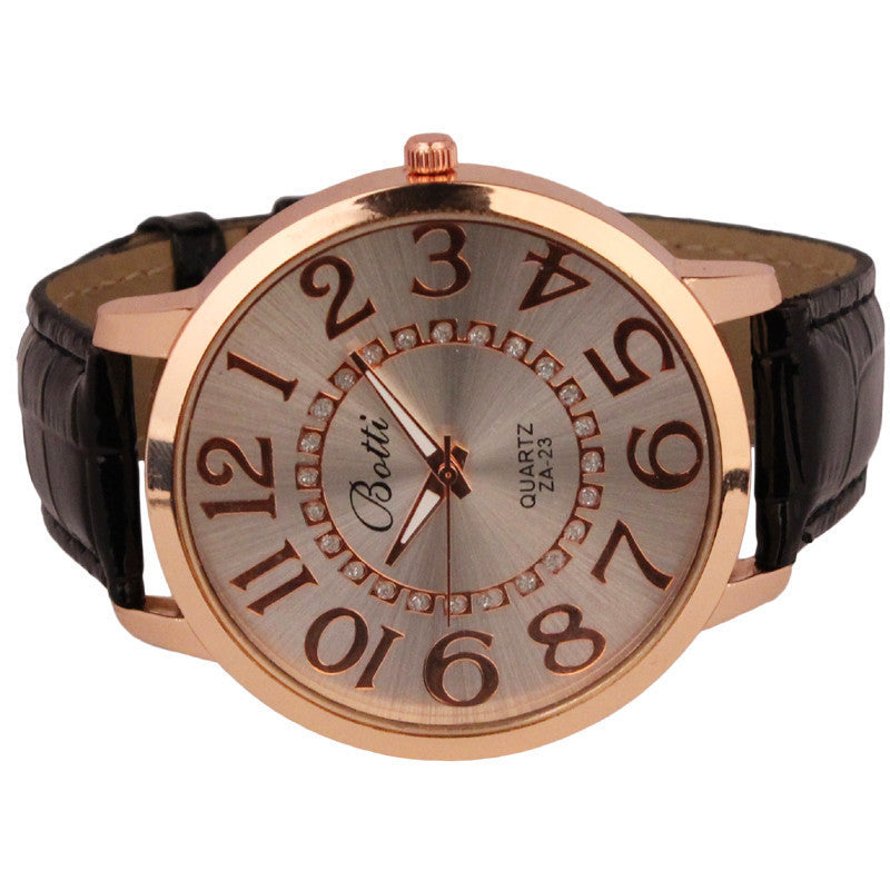 Womens Watches Brand Luxury Leather Quartz Dress Watch Cheap Clock Women Royal Gold Crystal Retro Bracelet Watches