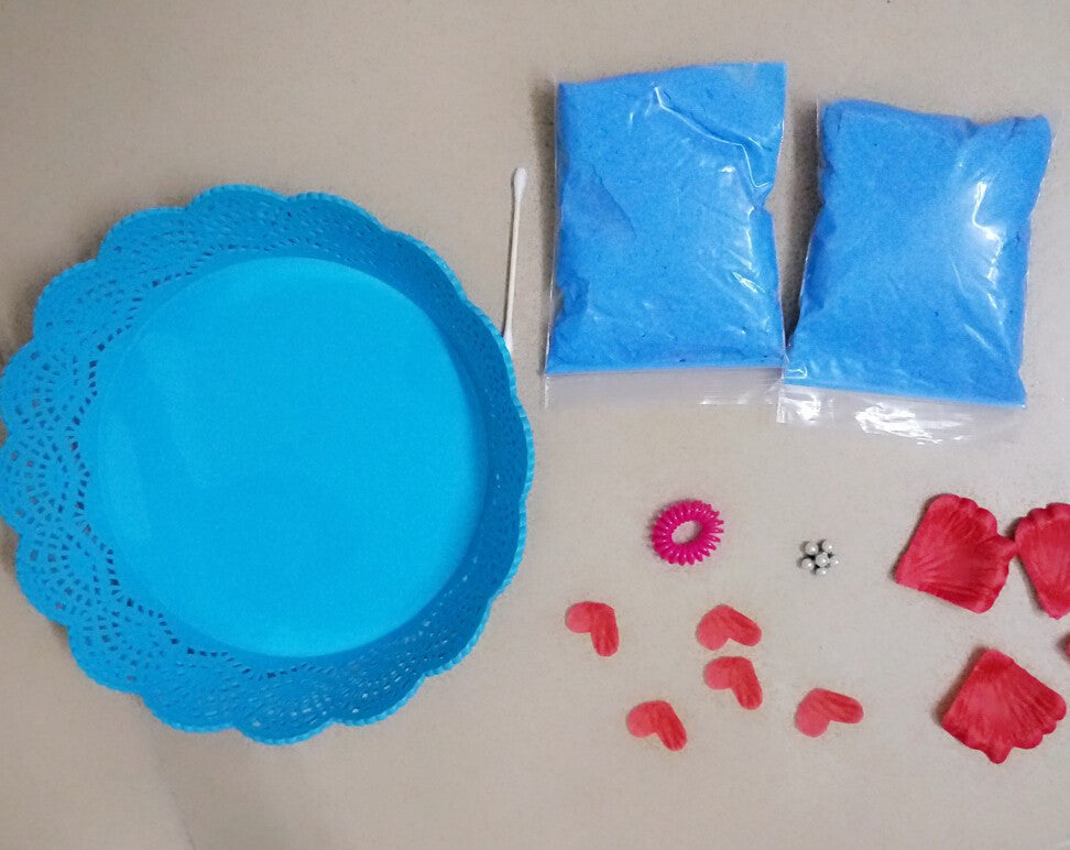 6 Colors baby care Air Drying Soft Clay Baby Handprint Footprint Imprint Kit