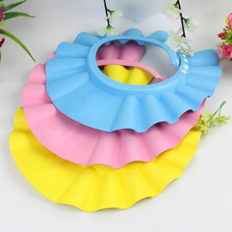 Adjustable EVA Soft Baby Shampoo Shower Cap Baby Care Bath Protection For Kid