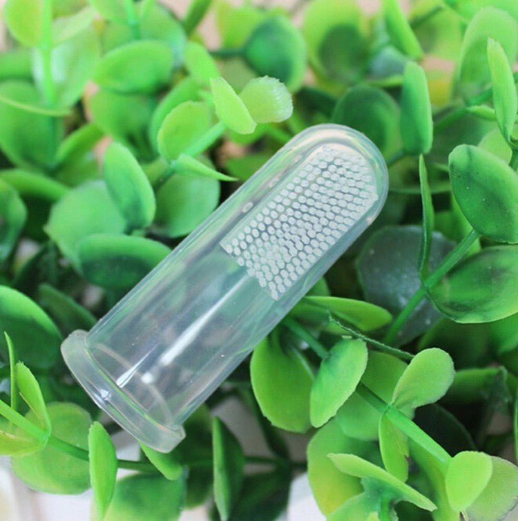 Children Teeth Clear Massage Soft Silicone Baby Finger Toothbrush