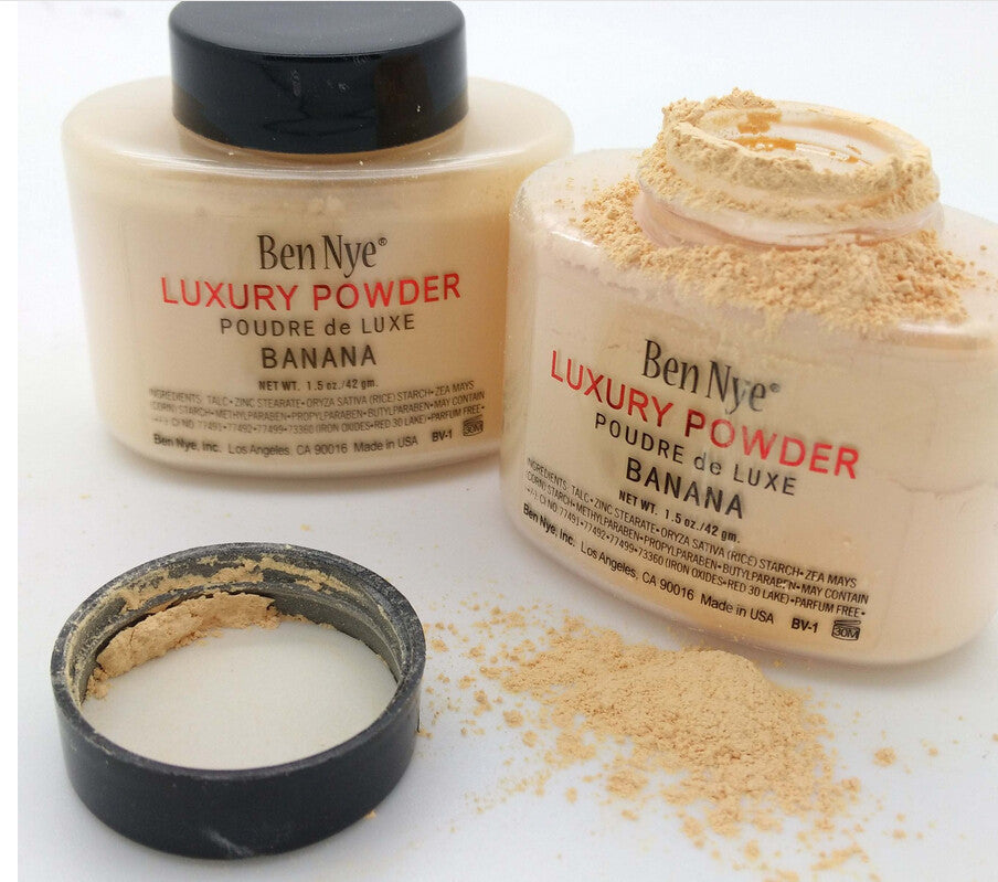 Hot Brand Ben Nye Banana Powder 42g/85g Bottle Luxury Powder Poudre de Luxe Banana Loose Foundation Beauty Makeup highlighter