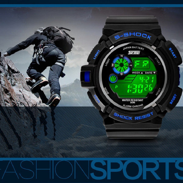 Men Sports Watches S-SHOCK Military Watch Fashion Wristwatches Dive Men's Sport LED Digital Watches Waterproof Relogio Masculino