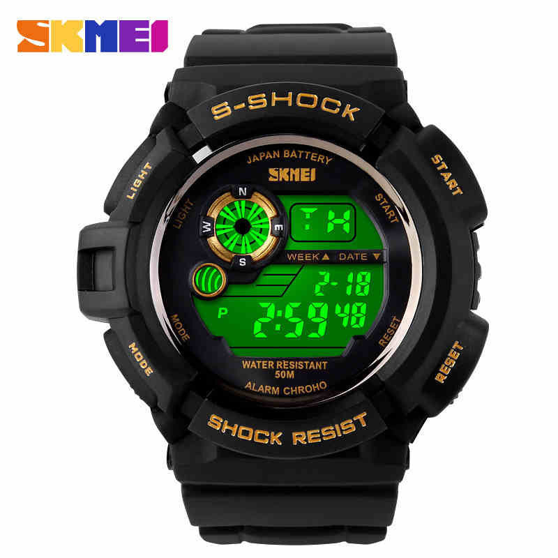 Men Sports Watches S-SHOCK Military Watch Fashion Wristwatches Dive Men's Sport LED Digital Watches Waterproof Relogio Masculino