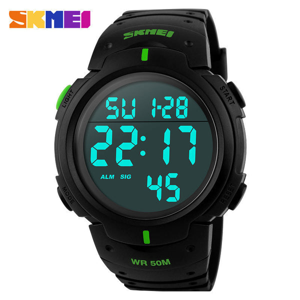 New 2016 Men Sports Watches 50M Waterproof Fashion Casual Digital LED Military Multi-Function Wristwatches