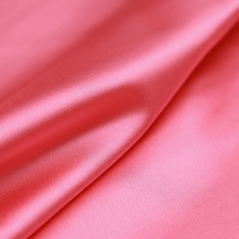 Honey powder CHLO silky elastic satin fashion fabric