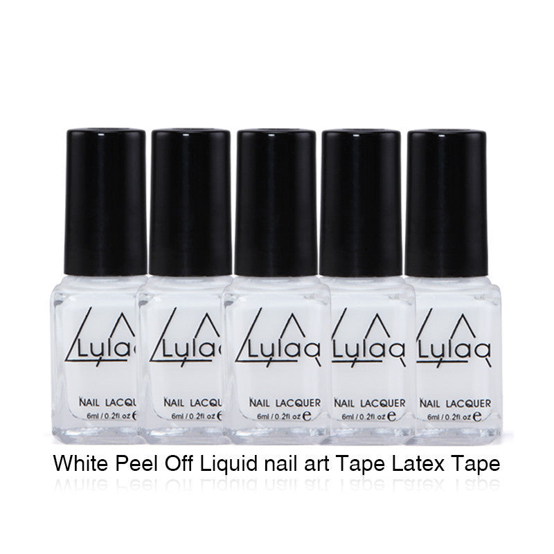 Whitenail art Tape Latex Tape & finger skin protected liquid Palisade Easy clean Base Coat care nail polish