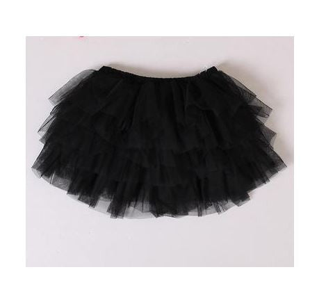 2-10Y New Fashion Children Girl Tutu Skirts Baby Ballerina Skirt Kids Chiffon Fluffy Casual Candy 7 Color Skirt