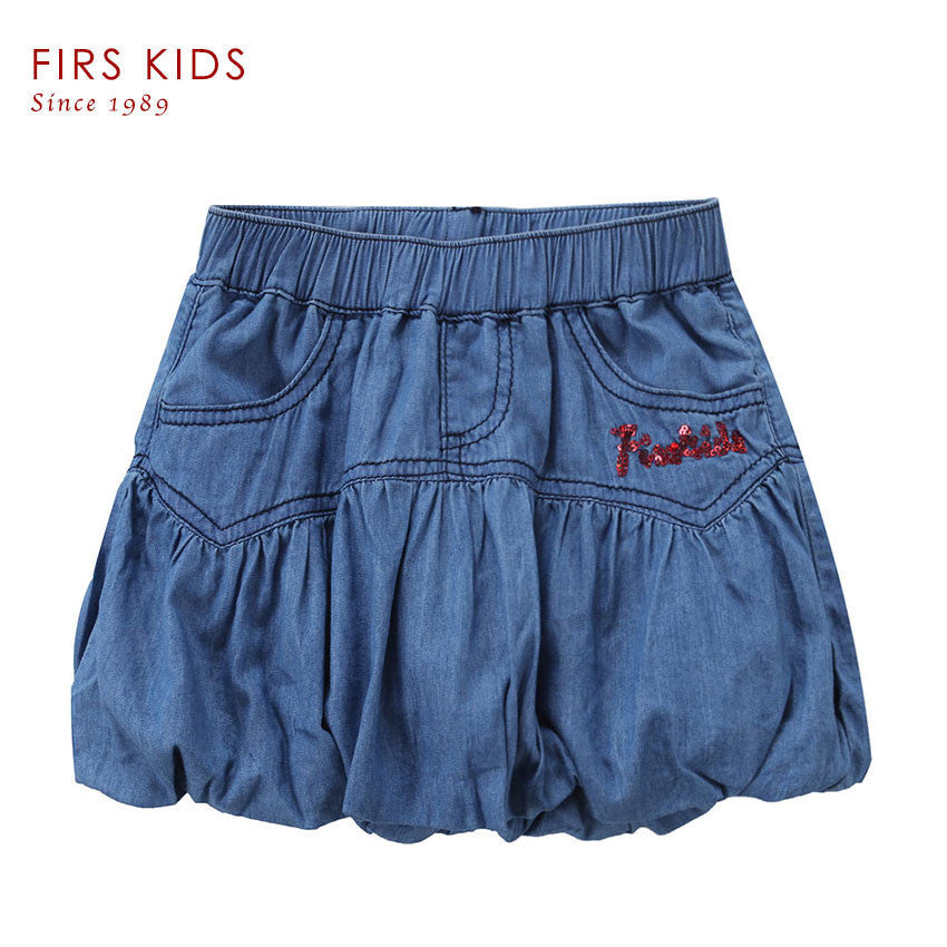 4-14Y skirt girls cotton denim skirt fashion new style kids summer clothing children skirt