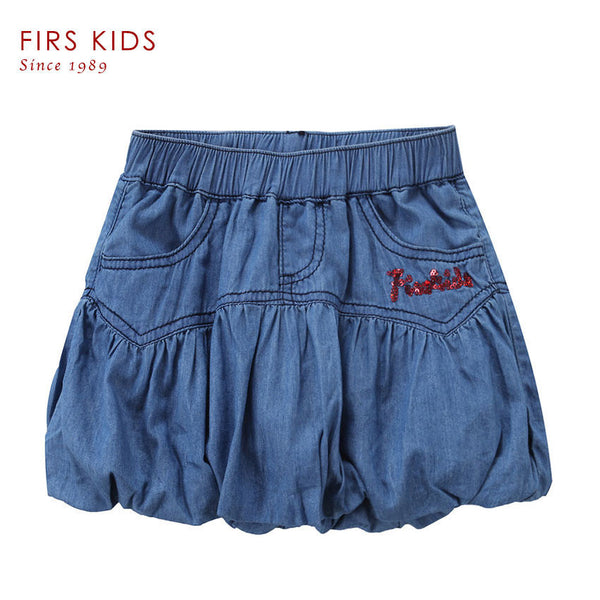 4-14Y skirt girls cotton denim skirt fashion new style kids summer clothing children skirt