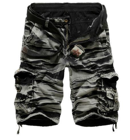 Mens Military Cargo Shorts 2016 Brand New Army Camouflage Shorts Men Cotton Loose Work Casual Short Pants Plus Size No Belt