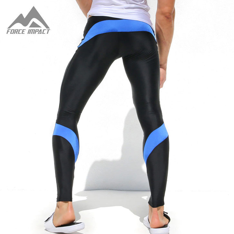 Men's Sport Sexy Tight Pants Gym Ankle Length Pants Male Athletic Trousers Casual Sweatpants Skinny Stretch Active Pant AQ1