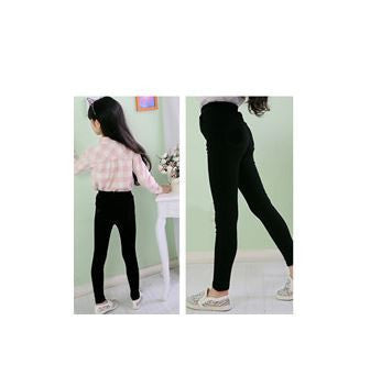 WEONEWORLD 2016 Summer Elestic Waist Children Pants Girls Jeans Pants Candy Color Solid Causal Jeans For Baby Girl Leggings