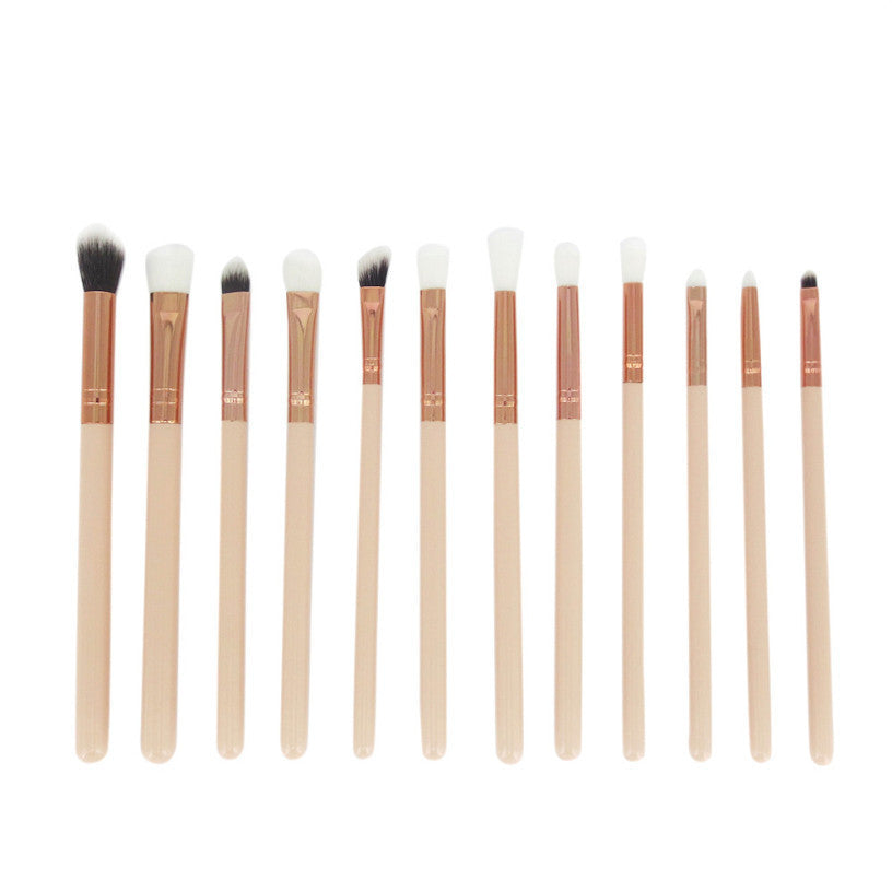 12Pcs Cosmetic Brush Makeup Foundation Powder Brush Sets Kits Tools