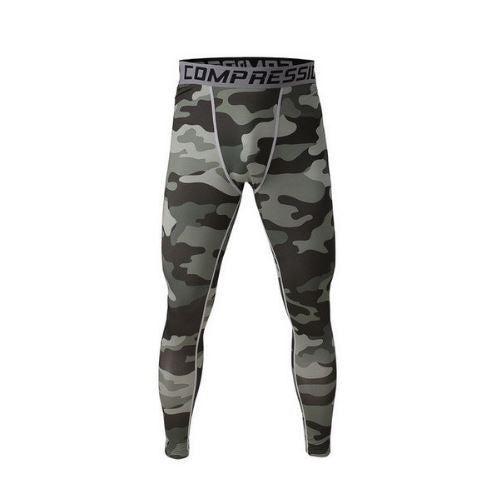 Camo Mens Compression Pants Leggings Jogging Running Base Layer Fitness Trousers Tights Sport Training Gym Wear Vansydical