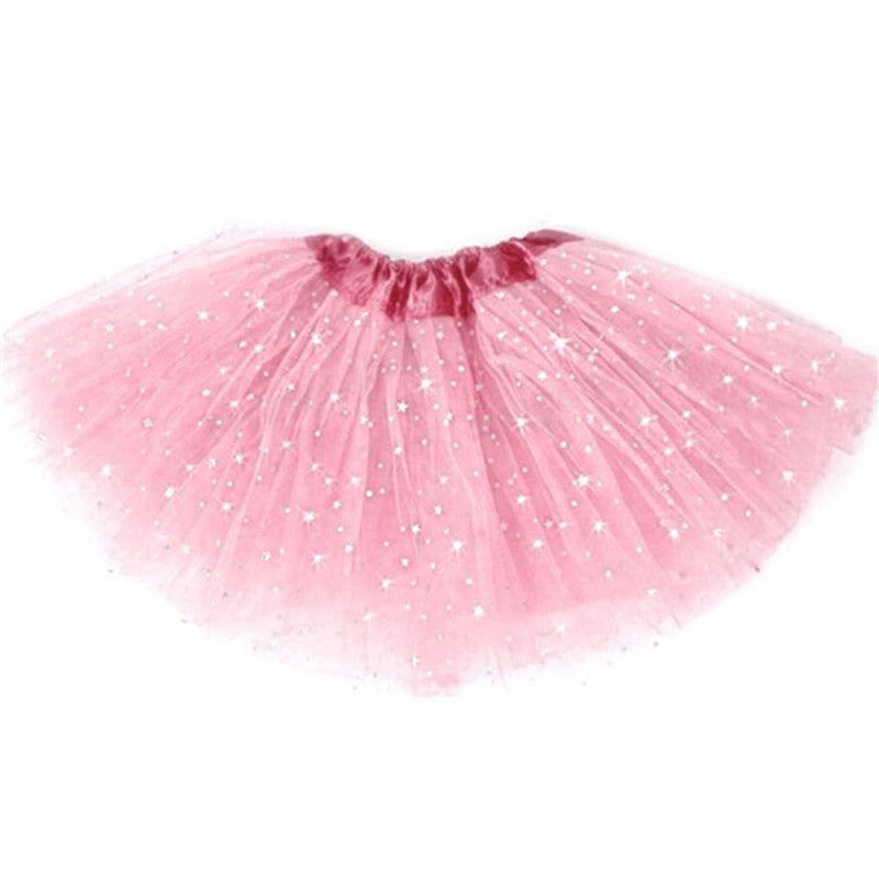 Cute Fluffy Pettiskirts Tutu Saias Baby Girls Skirts Princess Skirt Dance Wear Party Clothes 2-7Y