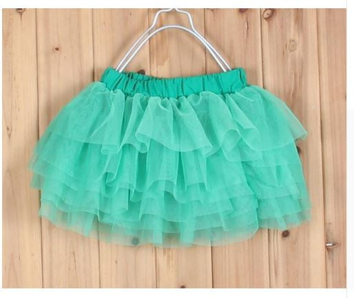 2-10Y New Fashion Children Girl Tutu Skirts Baby Ballerina Skirt Kids Chiffon Fluffy Casual Candy 7 Color Skirt