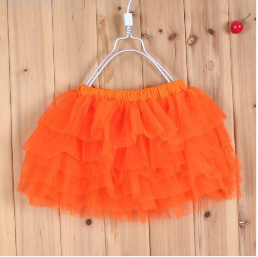 2-10Y New Fashion Children Girl Tutu Skirts Baby Ballerina Skirt Kids Chiffon Fluffy Casual Candy 7 Color Skirt