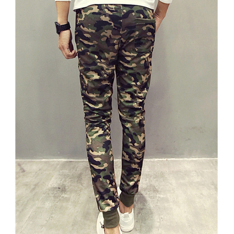 Euro Size Mens Joggers Pants New Hip Hop2016 Men Pants Camouflage Pencil Pants Skinny Sport Sweatpants Trousers Man Camo Joggers