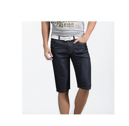 2016 summer thin denim trousers male straight denim shorts jean men plus size short jeans knee-length pants brand casual jeans