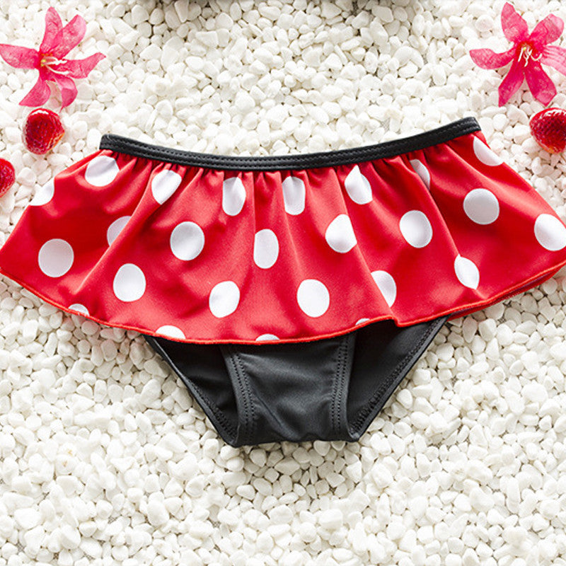 1-8Y Baby girls swimwear two pieces Summer baby swim Toddler bathing suit Dot girls swimwear princess Bikini infant swimwear