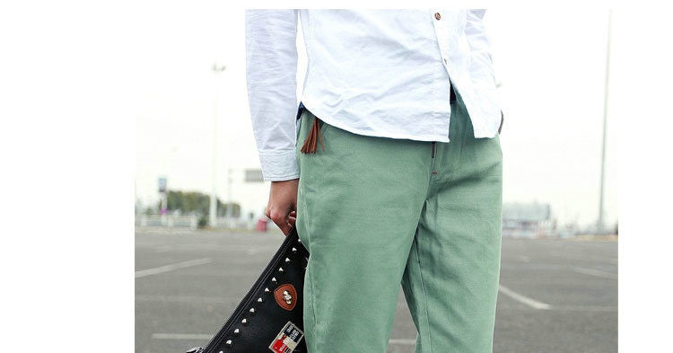 Hot Selling 2016 Spring Autumn Mens Joggers Pants Casual Solid Ankle-tied Youths Men Trousers Kids Pants(Asian Size)