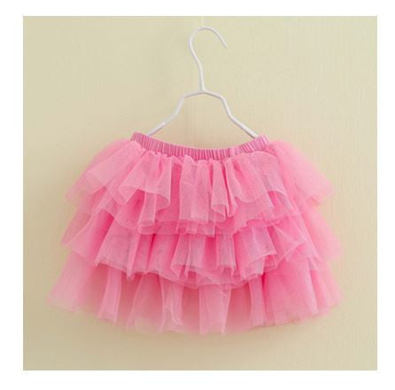 2-10Y New Fashion Children Girl Tutu Skirts Baby Ballerina Skirt Kids Chiffon Fluffy Casual Candy 7 Color Skirt