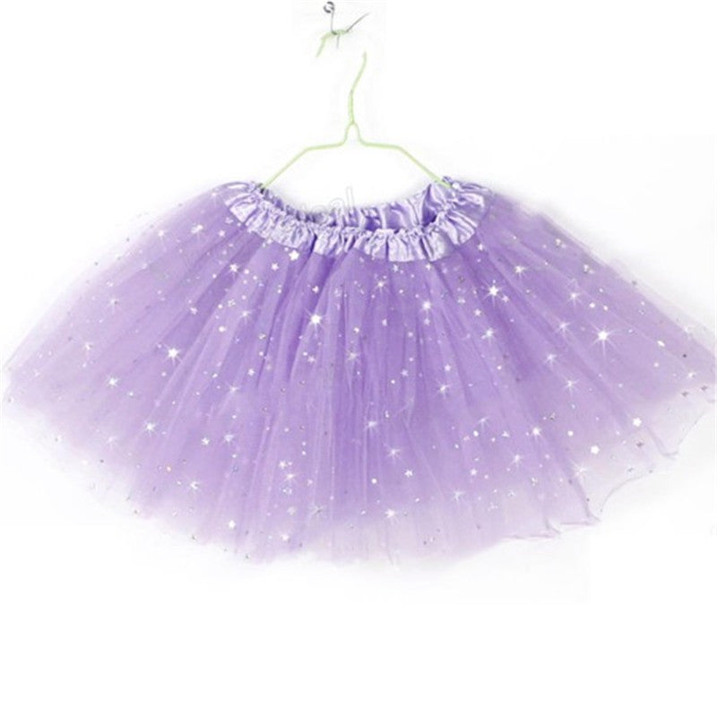 Cute Fluffy Pettiskirts Tutu Saias Baby Girls Skirts Princess Skirt Dance Wear Party Clothes 2-7Y