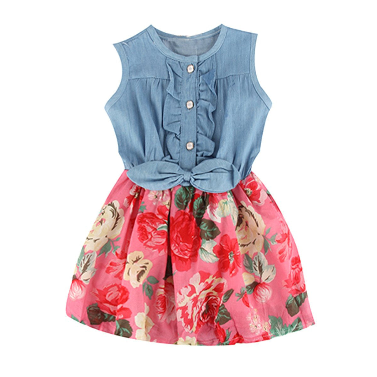 Flower Girls Kids Baby Summer Princess Dress Party Pageant Tutu Skirt Dresses