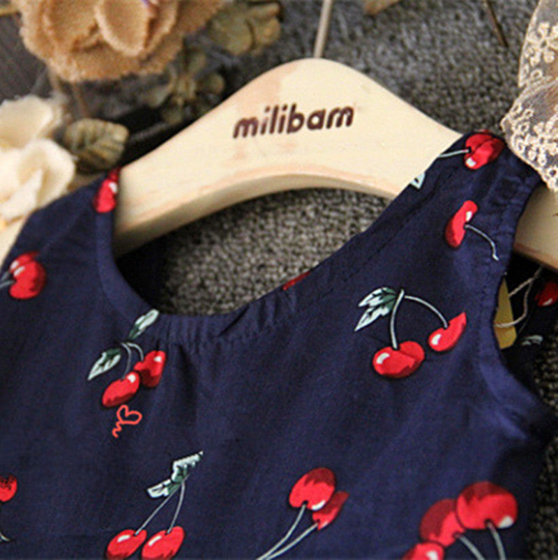 Baby Girl Dress Summer Kids Teenagers Sleeveless Print Pattern Cotton Dresses Clothes For Girls 2016 Children Toddler vestidos