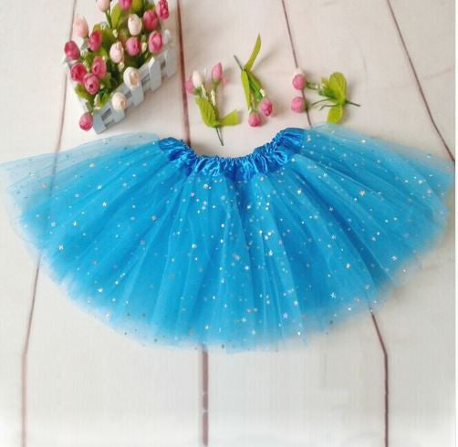 Cute Fluffy Pettiskirts Tutu Saias Baby Girls Skirts Princess Skirt Dance Wear Party Clothes 2-7Y