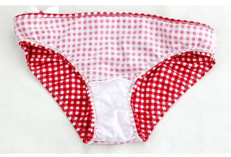 Cute Plaid Swimsuit 2016 New Summer Children Split Two-piece Swimsuit Girls Bikini Girls Beautiful Bikini Children's Swimwear