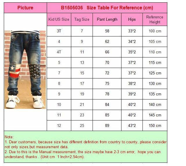 Retail High quality spring kids pants boys girls baby jeans children jeans for boys casual denim pants 3-12Y toddler clothing