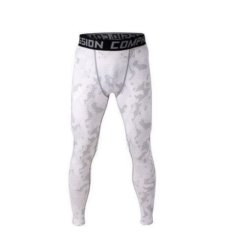 Camo Mens Compression Pants Leggings Jogging Running Base Layer Fitness Trousers Tights Sport Training Gym Wear Vansydical