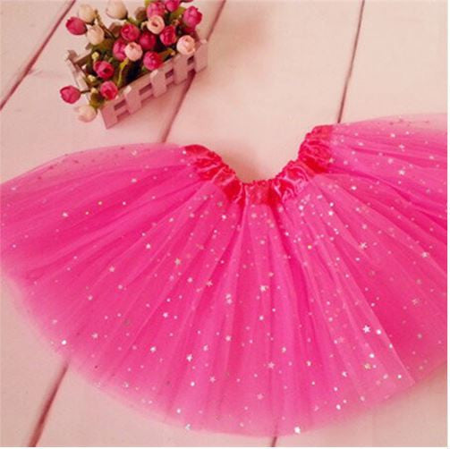 Cute Fluffy Pettiskirts Tutu Saias Baby Girls Skirts Princess Skirt Dance Wear Party Clothes 2-7Y