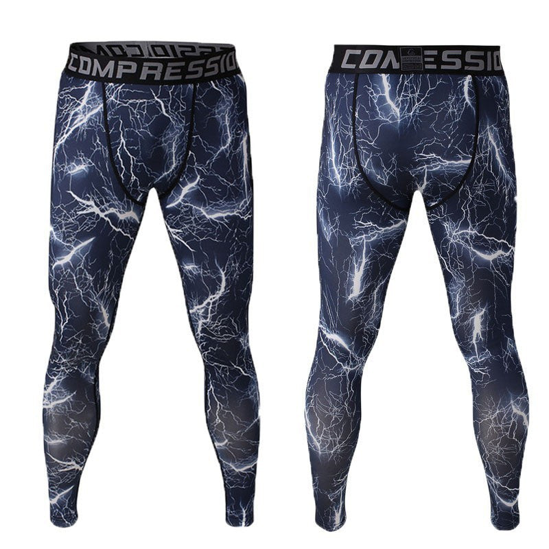 Camo Mens Compression Pants Leggings Jogging Running Base Layer Fitness Trousers Tights Sport Training Gym Wear Vansydical