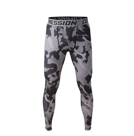 Camo Mens Compression Pants Leggings Jogging Running Base Layer Fitness Trousers Tights Sport Training Gym Wear Vansydical