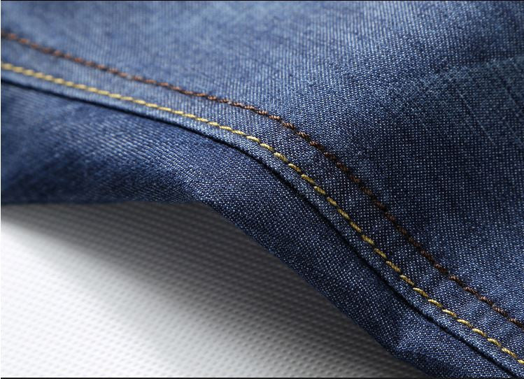 2016 summer thin denim trousers male straight denim shorts jean men plus size short jeans knee-length pants brand casual jeans