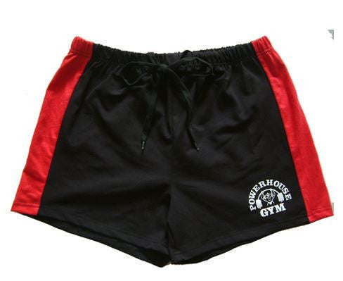 men's gym shorts with Gold & powerhouse, fitness & bodybuilding & workout shorts,100%cotton high quality musculation