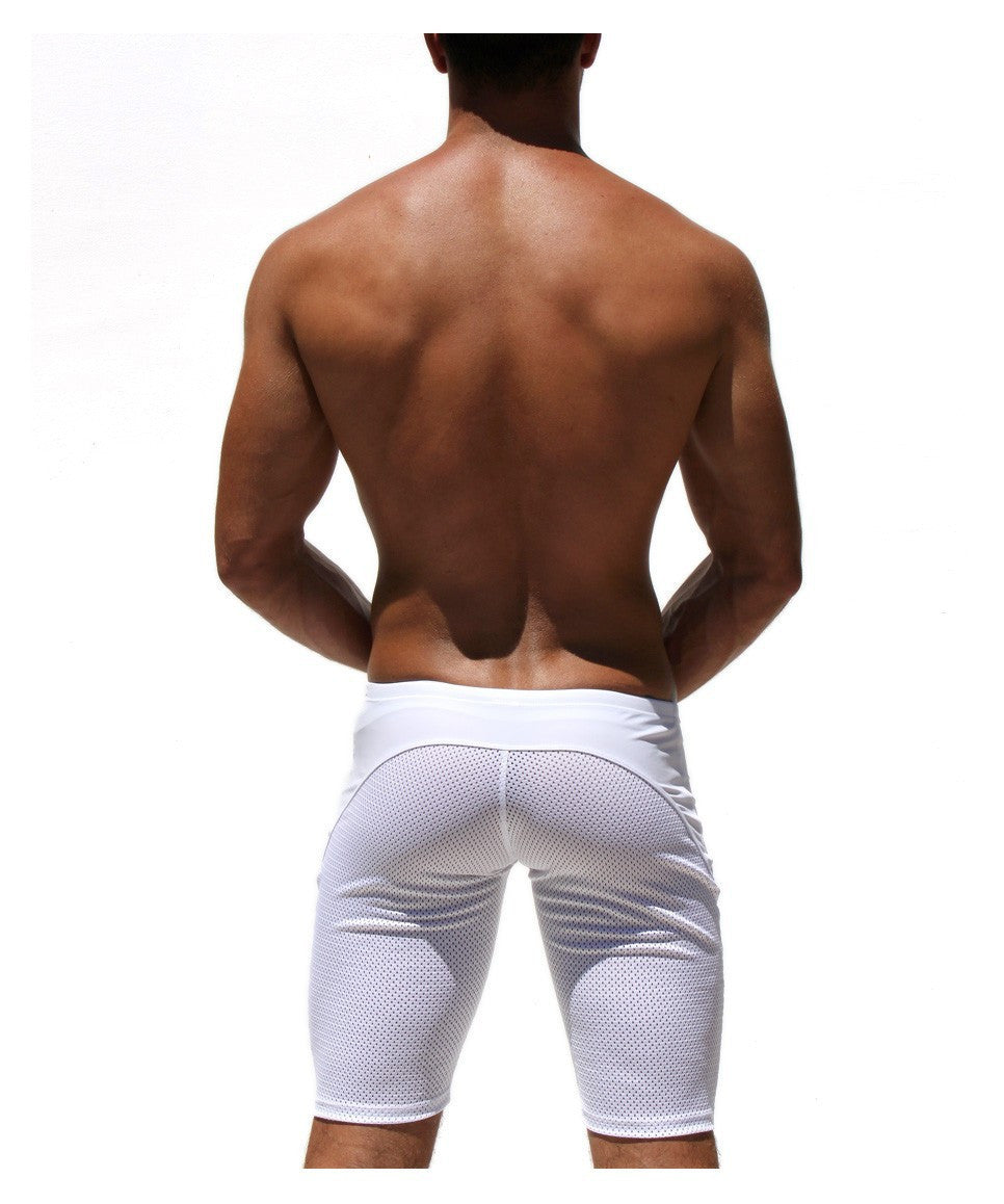 AQUX Athletic Men's Sport Tight Shorts Casual Leisure Summer Fitted Gym Men Workout Skinny Running Yoga Fight Short for man AQ11
