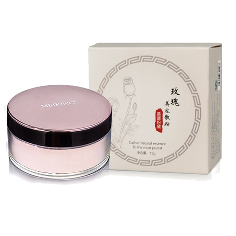 New Rose Plant Foundation Loose Powder SPF 15 Oil Control 8G Prevent Bask Mineralize Skinfinish Makeup Face Powder Cosmetics