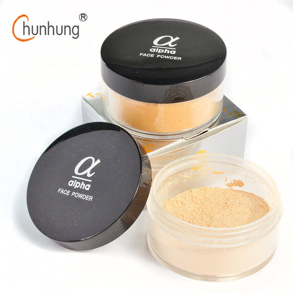 LOVE ALPHA 9 Colors Loose Face Powder Brand Makeup Base Long Lasting Control Oil Control Concealer Contour Palette White Powder