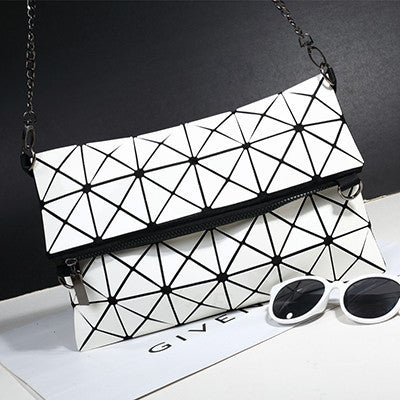 Fashion Handbag Diamond Quilted Shoulder Bag Chain Fold Over Women Bag