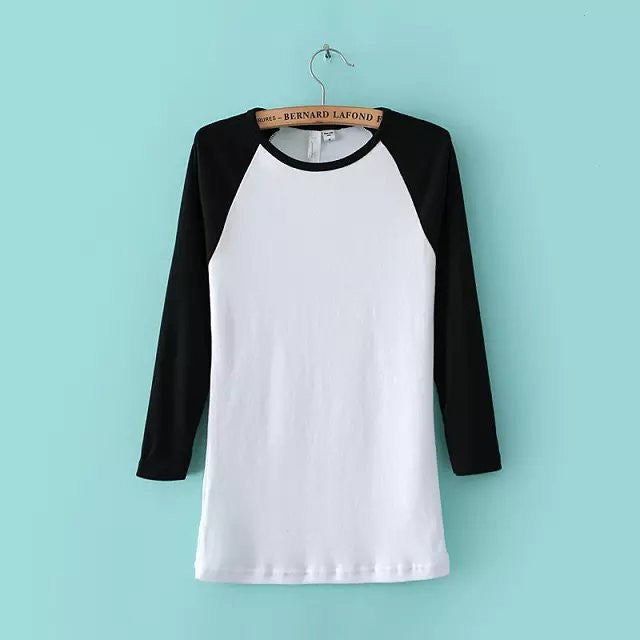 American Apparel women's t shirt Patchwork Tee camisetas femininas ropa mujer camisetas mujer camisetas sport tops