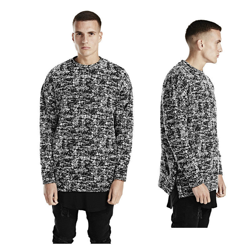 High quality 2016 spring hip hop hoodies men BLACK ICE sport sweatshirt dropped shoulder yeezys clothing side zipper streetwear
