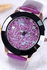 New Arrival Women Rhinestone Watches Austrian Crystal Ceramic Leather Band